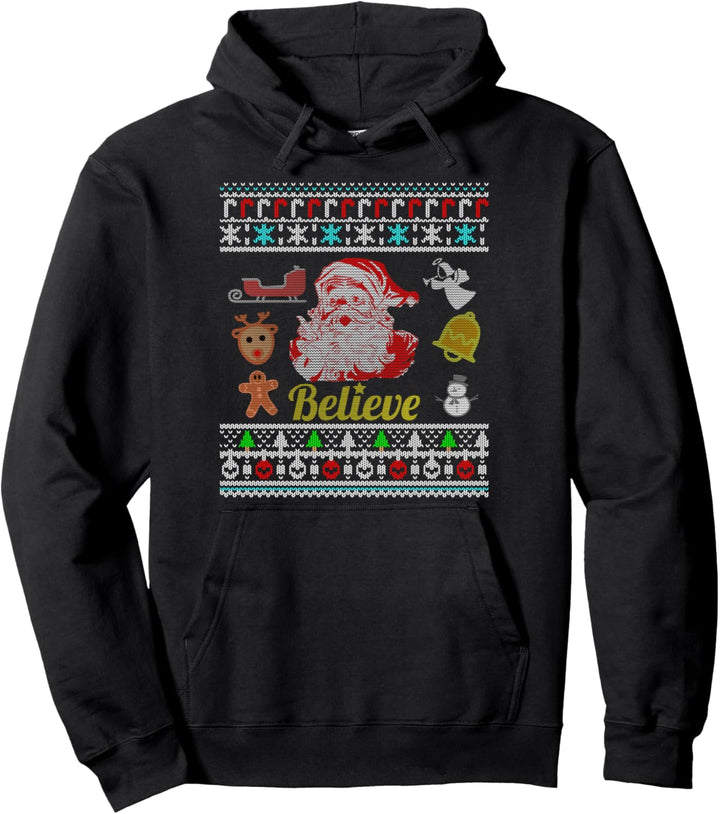 Hässlicher Weihnachtspullover Lustiger Pullover Hoodie