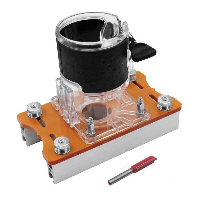2-in-1-Holz-Router-Basis, Kompakte Holz-Palmen-Router-Basis aus Aluminiumlegierung, Router-Schlitzha