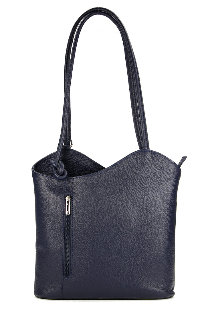 Belli italienische Ledertasche Backpack Classic 2in1 Damen Rucksack Leder Handtasche made in italy S