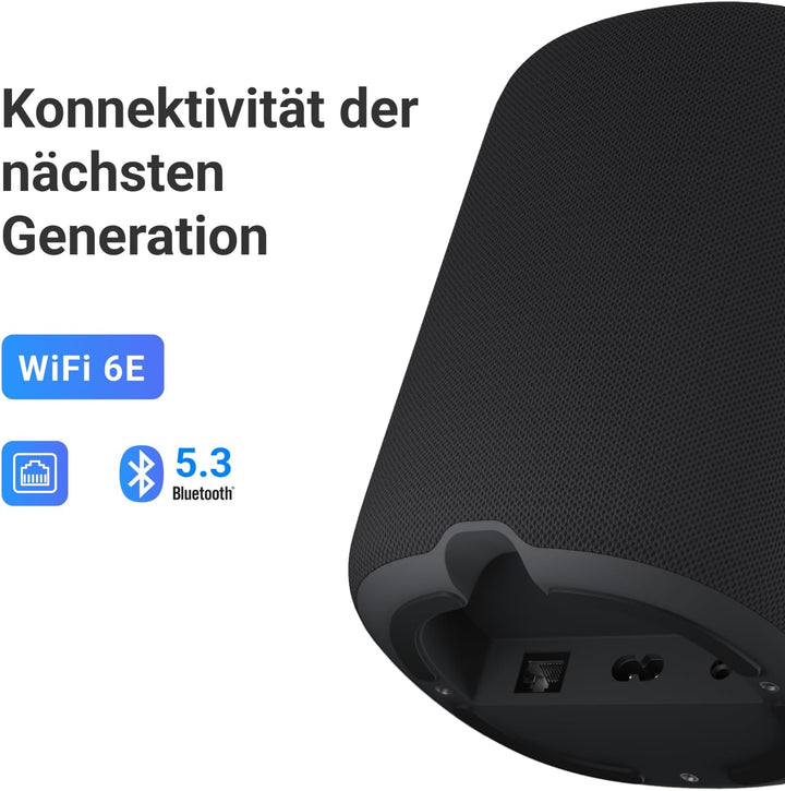 WiiM Sound Lite Smart Speaker, Hi-Res 24-bit/192 kHz, AI RoomFit™ Raumkorrektur, 100W Peak, WLAN 6E/