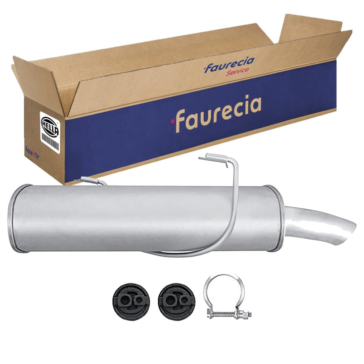 HELLA 8LD 366 032-421 Endschalldämpfer - Easy2Fit Kit - hinten - einteilig - Set mit Anbauteilen