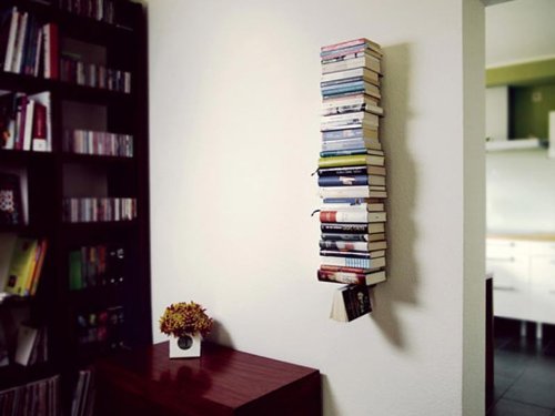 Bücherturm 170 cm (für 1,80 m Bücher) anthrazit Bücherregal Wandregal