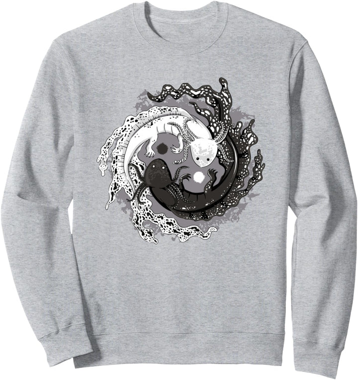 Azolotl Yin Yang Balance Axolotl Sweatshirt