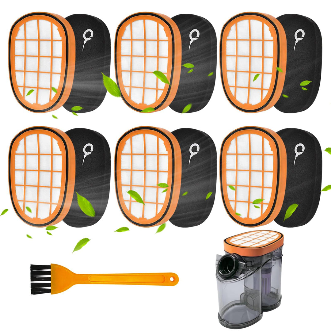 6 Stück Filter für Philips SpeedPro Max Akkusauger, FC5005/01 Ersatzfilter Zubehör für Philips FC681
