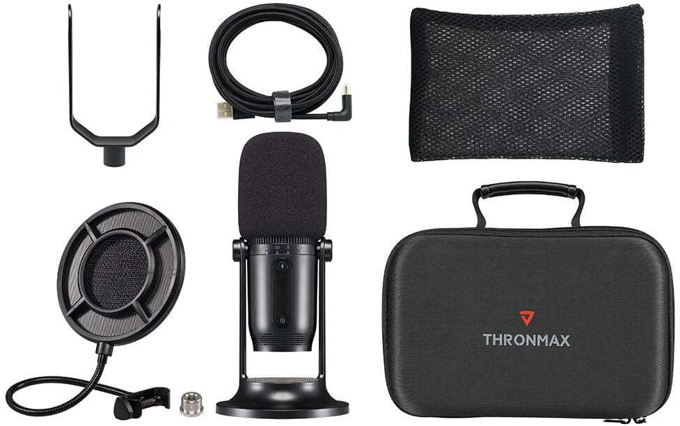 THRONMAX MDrill One Studio Kit - Includes Mdrill One Black 48khz, Travel Case, Protective Sleeve, Fo