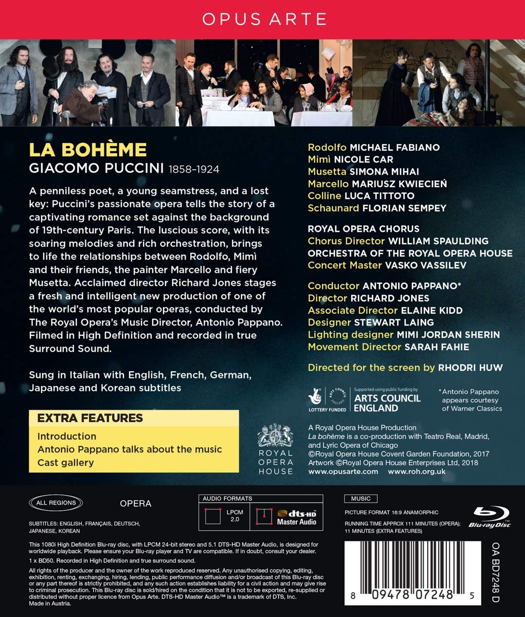 La Bohème, Blu-ray