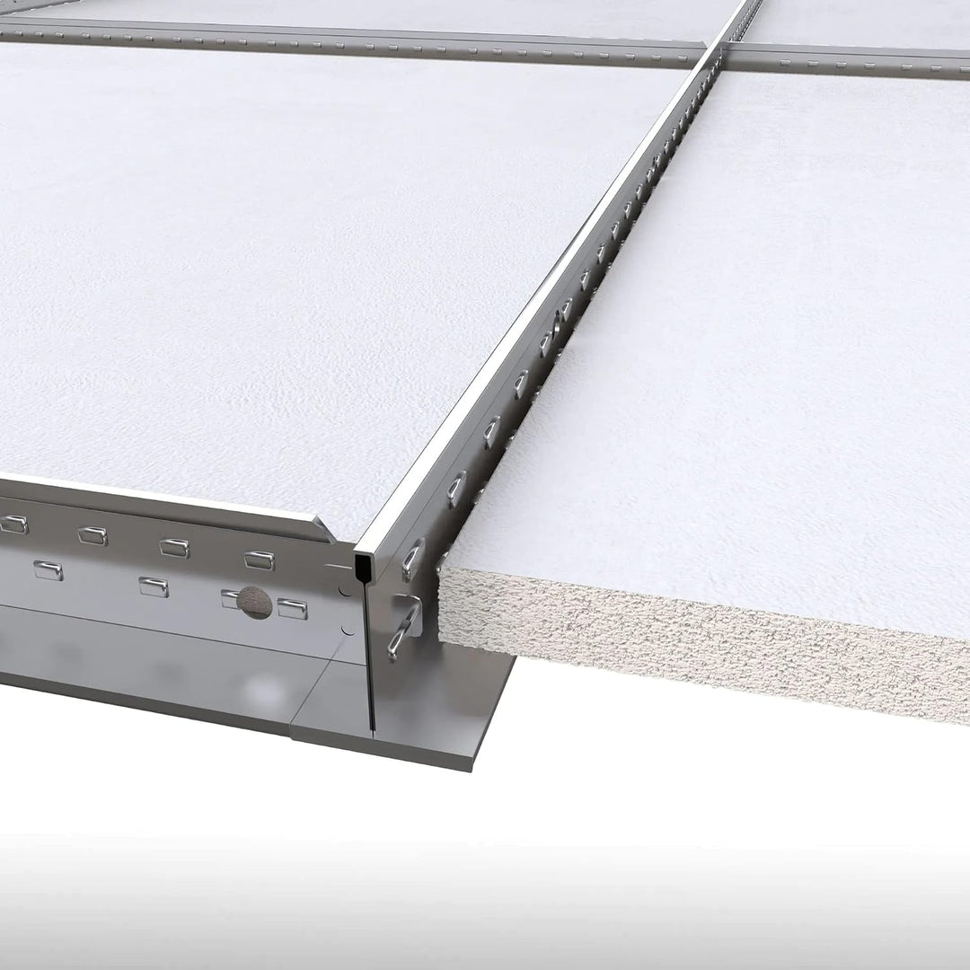 CALGARY | 10-er Set Deckenplatten | Weiss Deckenpaneele | 59,5 x 59,5 cm | Dicke:12 mm | Oberfläche: