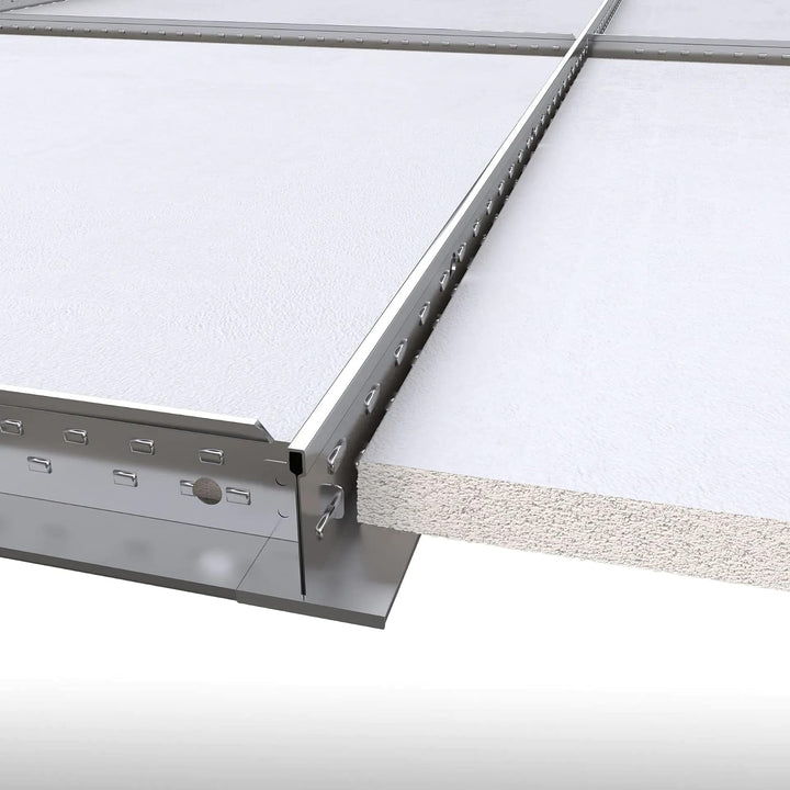 CALGARY | 10-er Set Deckenplatten | Weiss Deckenpaneele | 59,5 x 59,5 cm | Dicke:12 mm | Oberfläche: