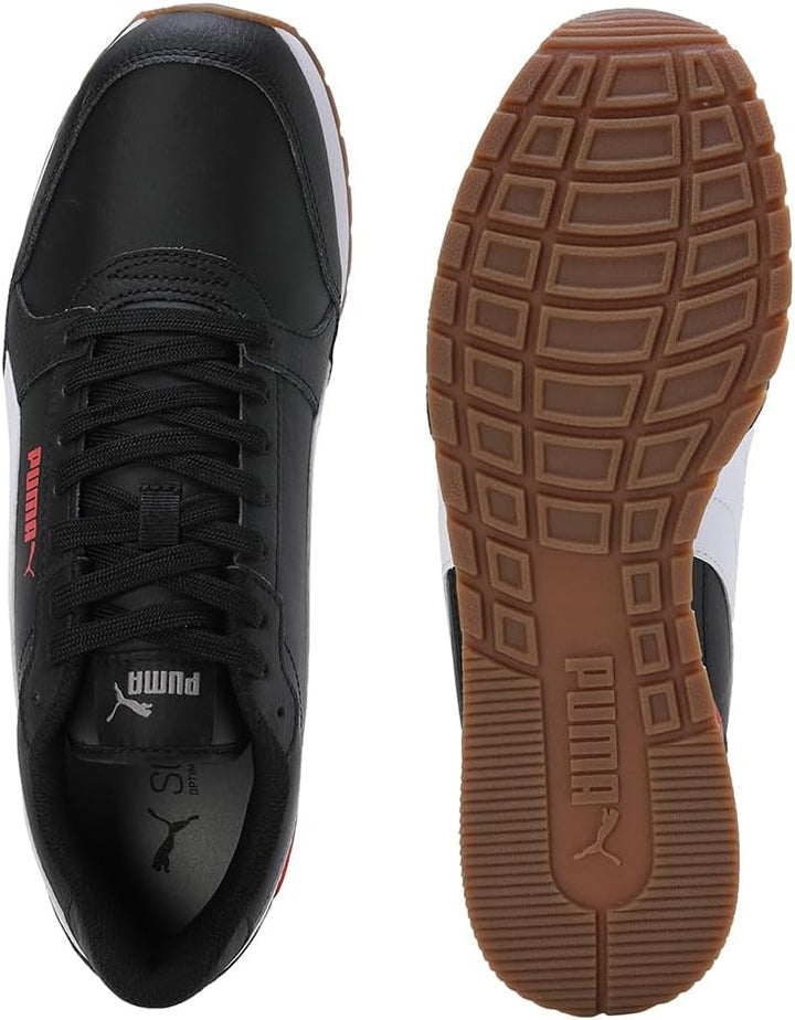 PUMA St Runner V3 Nl Sneaker,Unisex 42 EU Schwarz Weiss Rot, 42 EU Schwarz Wei&amp;