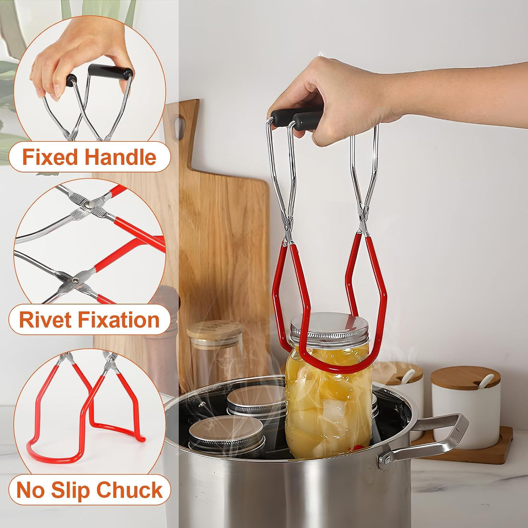 Gucass 8 Stk Trichter Edelstahl Set, Küche Marmeladentrichter Einfülltrichter mit Griff, Einmachtric