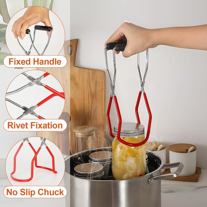 Gucass 8 Stk Trichter Edelstahl Set, Küche Marmeladentrichter Einfülltrichter mit Griff, Einmachtric