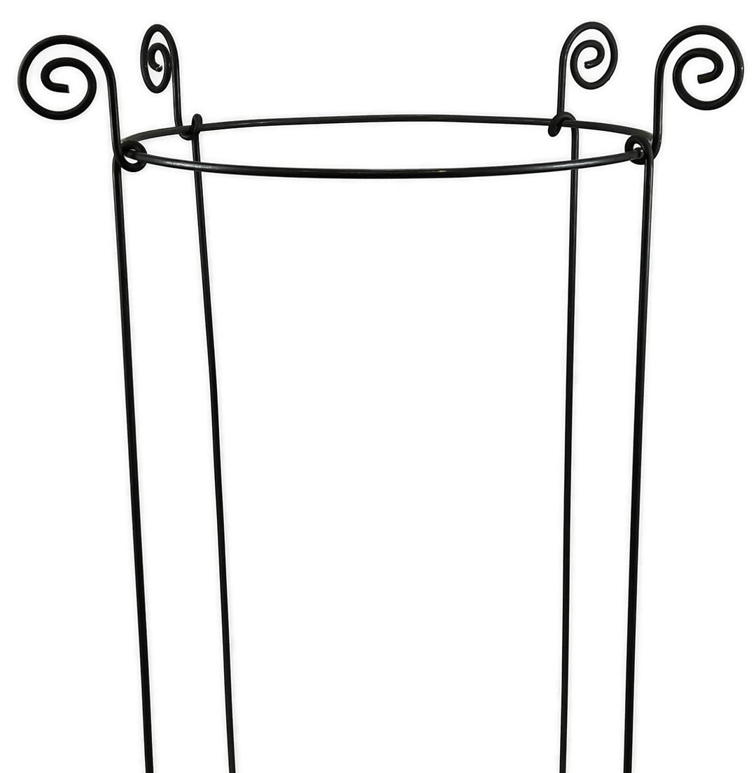 Hirsch Terracotta Staudenhalter rund Ø 60cm Höhe 90cm Vollmaterial stabil Rankhilfe Pflanzenstütze R