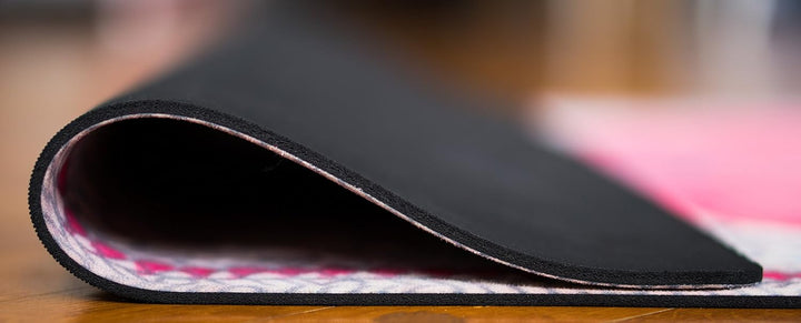 Mala HYBRID Premium Yogamatte aus Naturkautschuk mit Mikrofaser-Oberfläche für Bikram-Yoga, Hot-Yoga