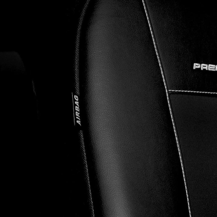 Mossa Passgenaue Sitzbezüge passend für VW Caddy III Cargo (2004-2015) 2PRB Schwarz PR Caddy III (20