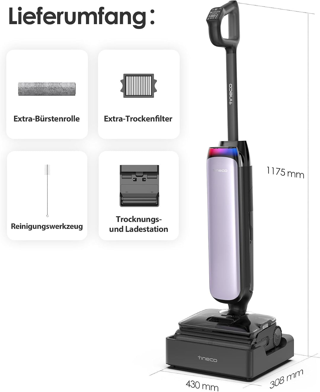 Tineco Floor ONE S9 Artist Boost Steam Smart Nass-Trockensauger
