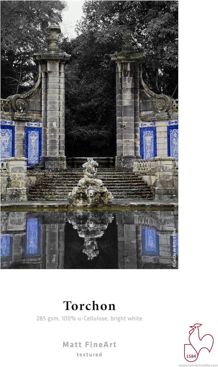 Hahnemühle 10641634 Digital FineArt Torchon Papier, 285 g/m², DIN A3, 297 x 420 mm, hellweiss, 297 x