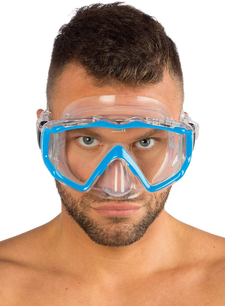 Cressi Pano 4 &amp; Supernova Für Erwachsene transparent / blau, Für Erwachsene transparent / blau