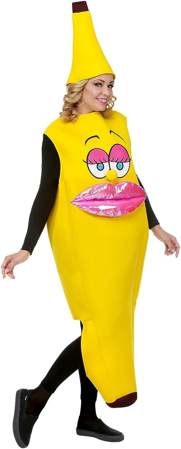 "MISS BANANA" (Overalls, Headpiece) - (One Size Fits Most Adult) Einheitsgrösse, Einheitsgrösse