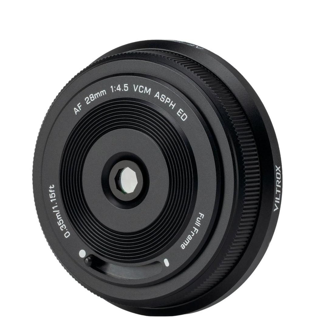 VILTROX AF 28mm F4.5 Vollformat Pancake Objektiv für L Mount Kamera, Autofokus Chips-Size Ultra-Thin