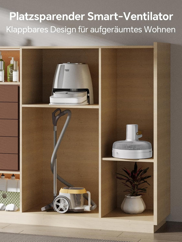 shinic 35 cm Standventilator mit Fernbedienung, weiss