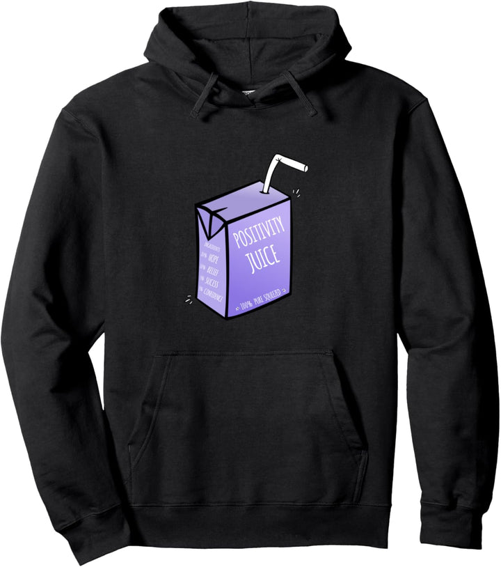 Positivität Saft Box Gute Stimmung Selbstvertrauen Glaube Pullover Hoodie