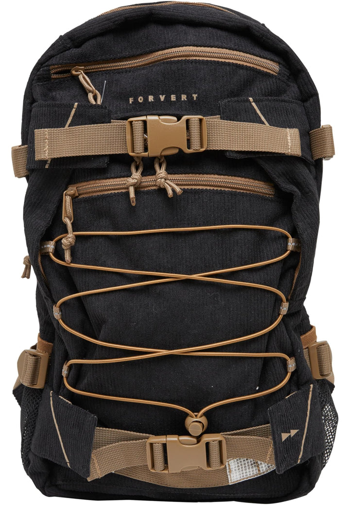 Forvert Cord Louis Backpack, Farbe: black, Grösse: OS Schwarz, Schwarz