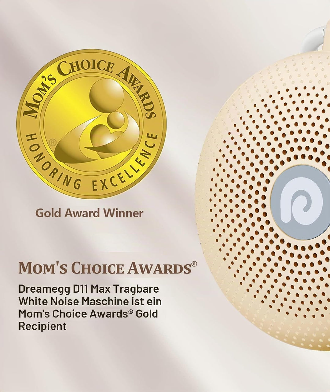 Dreamegg White Noise Machine - D11Max Einschlafhilfe Babys Erwachsene, Portable White Noise Machine