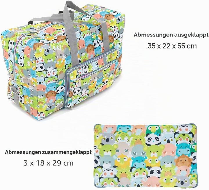 Arxus Grosse Faltbare Reisetasche Tragen Sie die Reisetasche am Wochenende über dem Gepäck mit Schul
