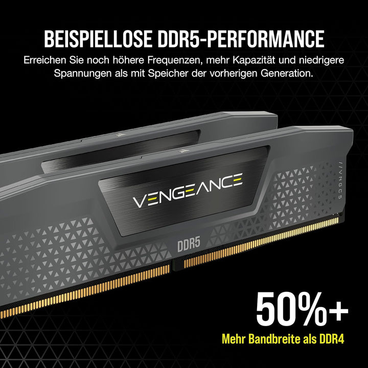 Corsair VENGEANCE DDR5 RAM 64GB (2x32GB) 5600MHz CL40 AMD EXPO iCUE Kompatibel Computer Speicher - G