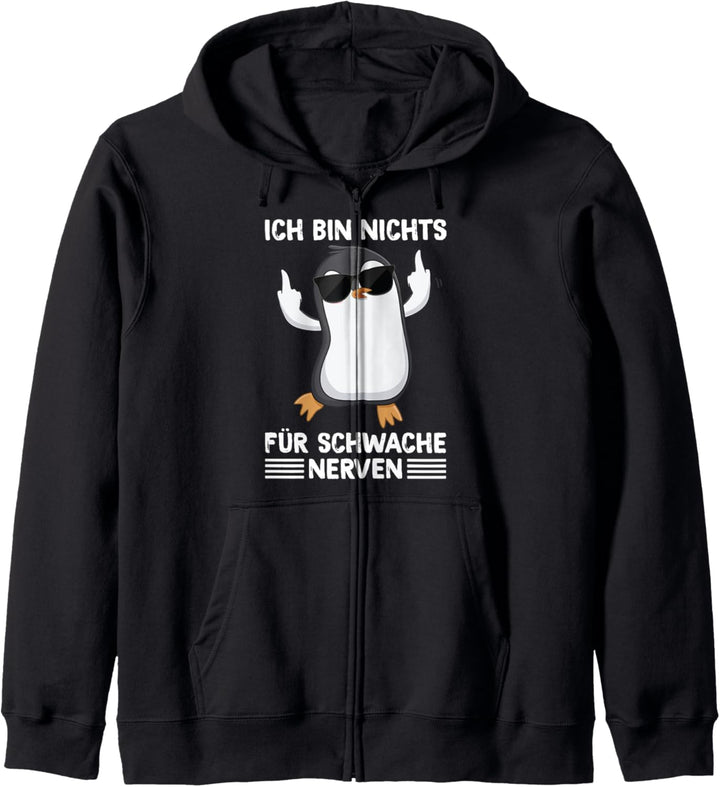 Ich Bin Nichts Für Schwache Nerven Lustiges Spruch Statement Kapuzenjacke