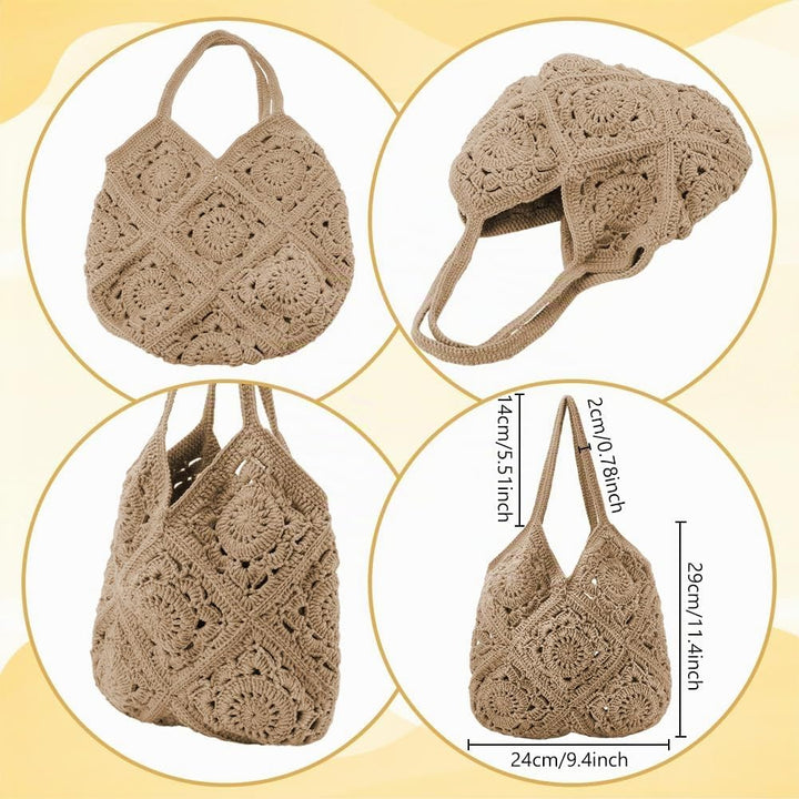 FREEBLOSS DIY Häkeltaschen Set Für Anfänger Mit Schritt Für Schritt Video Tutorials. DIY Umhängetasc
