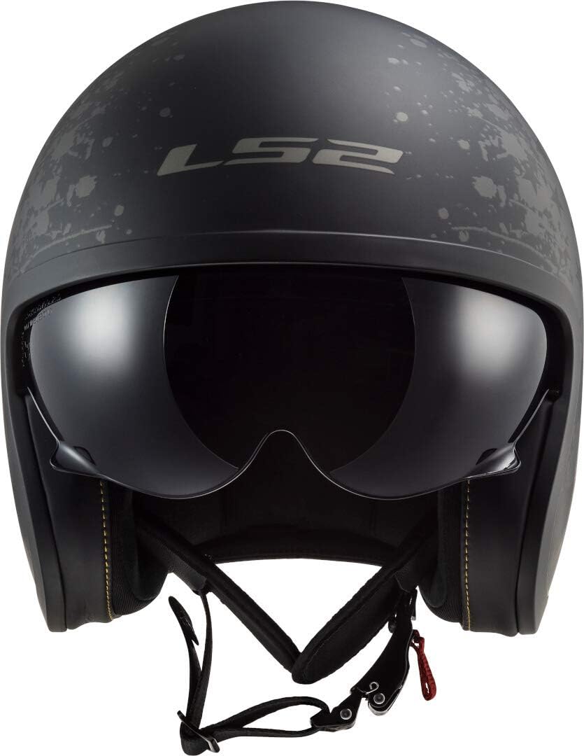 LS2, Jethelme motorrad Spitfire Black Flag, L L Schwarz, L Schwarz