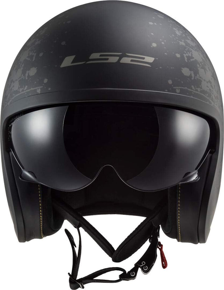 LS2, Jethelme motorrad Spitfire Black Flag, L L Schwarz, L Schwarz