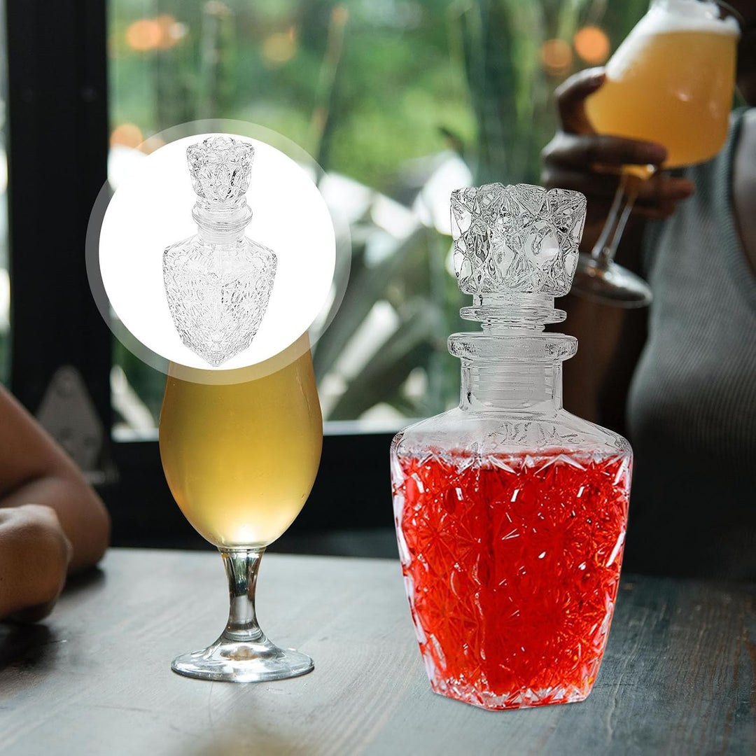 Transparenter Whisky Dekanter 250ml aus Glas, Weindekanter