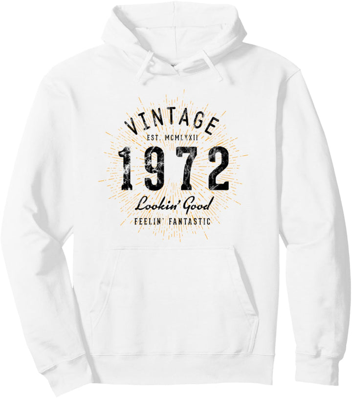 Vintage Geburtstag geboren 1972 Pullover Hoodie