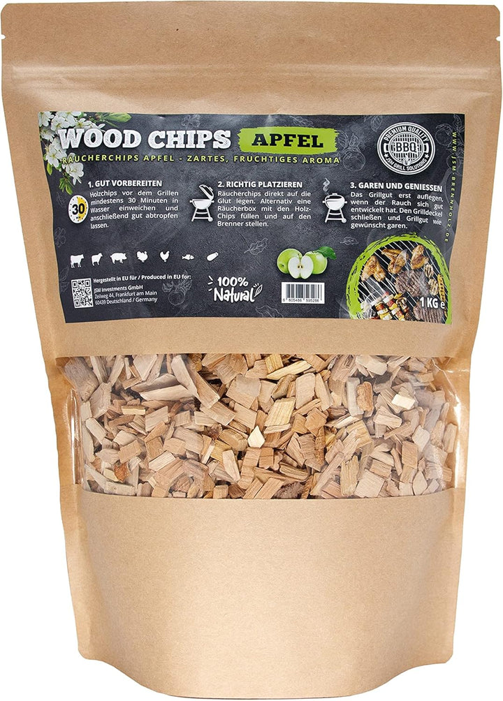 Premium Räucherchips von JSM® | 100% Natürliche Smoker-Holzchips für besondere Rauch- und Geschmacks