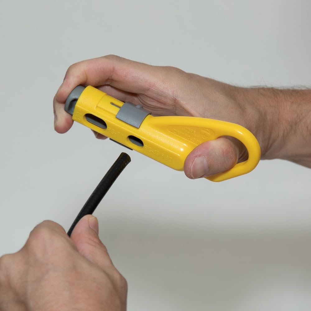Klein Tools Katapult (KDE) Koaxialkabel Stripper, VDV110-095 Koax-Abisolierer RG59, RG6, RG6-QS, RG7