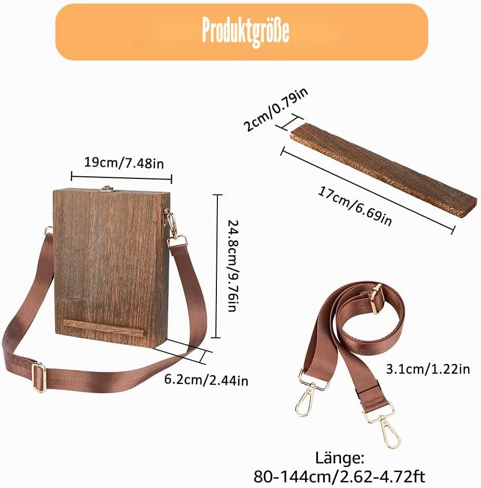 SUPERFINDINGS Schreiber Messenger Holzkasten Tischstaffelei Kasten Malpinsel Werkzeug Aufbewahrungsk