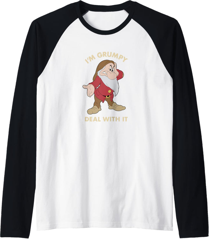 Disney Snow White Grumpy So Deal With It Raglan
