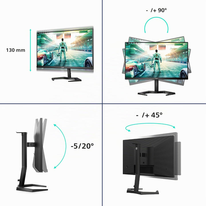 Philips Momentum 24M1N3200ZA - 24 Zoll FHD Gaming Monitor, FreeSync Premium, höhenverstellbar (1920x