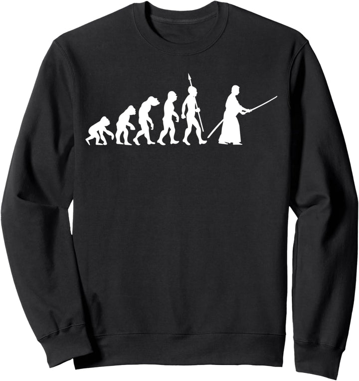 Kendo Kenjutsu Evolution Kampfsport Fun Sport Lustig Witzig Sweatshirt
