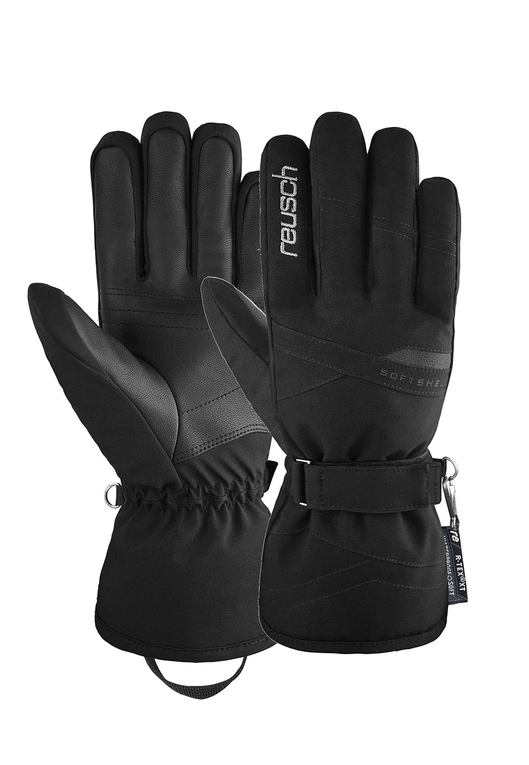 Reusch Damen Fingerhandschuhe Hellen R-TEX XT 7702 Black / Silver 6.5, 7702 Black / Silver 6.5