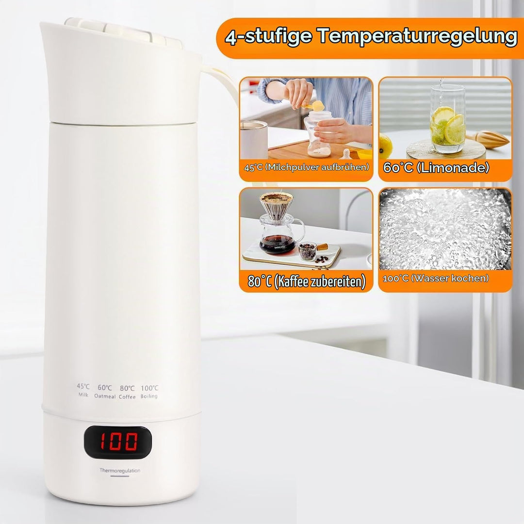 Reisewasserkocher, 300MLAwasserkocher Klein,300w Schnellkoch Mini Tragbarer Elektrische Wassertasse