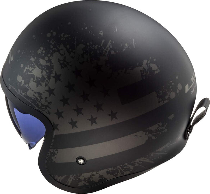 LS2, Jethelme motorrad Spitfire Black Flag, L L Schwarz, L Schwarz