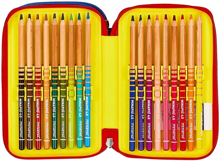 Seven Pen Pad Federmäppchen, Mäppchen, Mehrfarbig, Federtasche für Schreibwaren, Etui mit Stiften, K