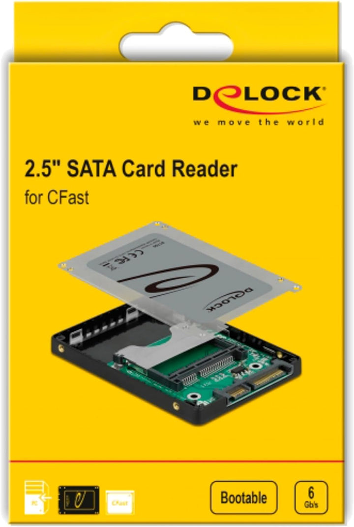 Delock 2.5″ SATA Card Reader für CFast Speicherkarten