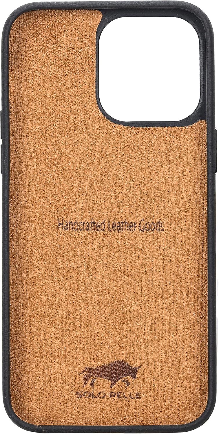 Solo Pelle Lederhülle für das iPhone 14 Pro Max in 6.7 Zoll Case Leder Hülle Ledertasche Backcover a