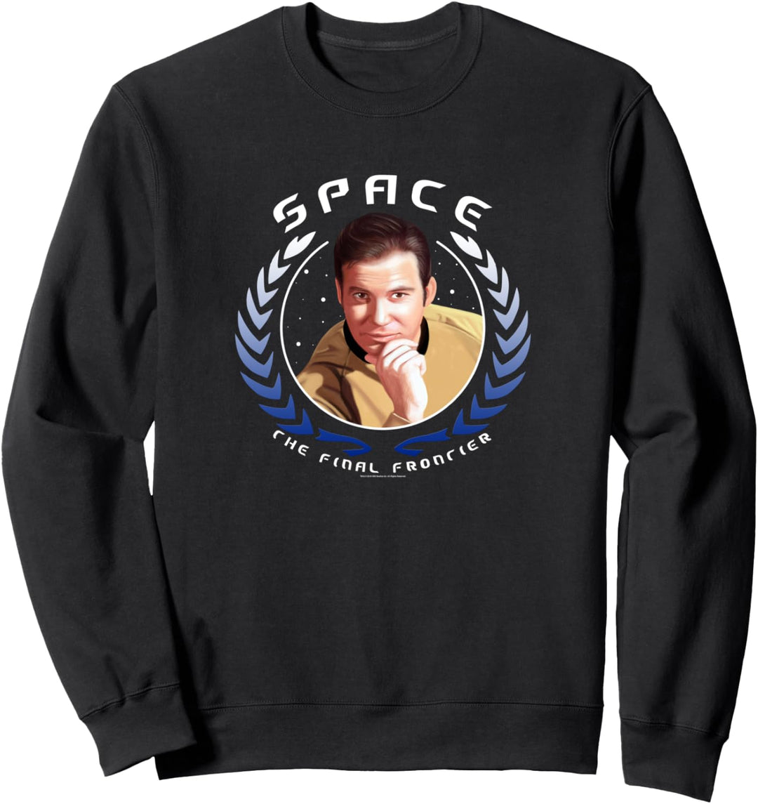 Star Trek Captain Kirk The Final Frontier Emblem Photo Sweatshirt