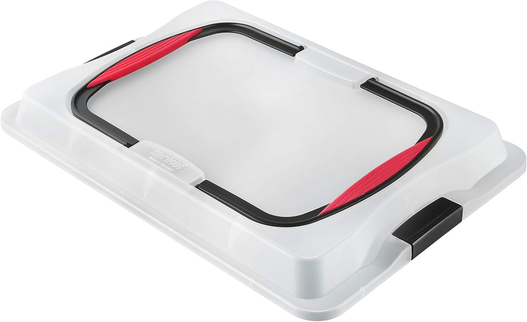 Zenker Blechkuchen-Set, Backblech mit Transport-Abdeckung für unterwegs, Deckel und Softgriff (Kuche