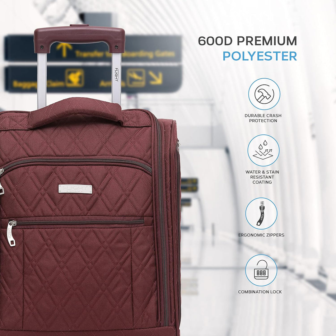 Flight Knight 45x36x20cm easyJet Underseat Carry On Non Priority Approved Handgepack Koffer - 2 Rade